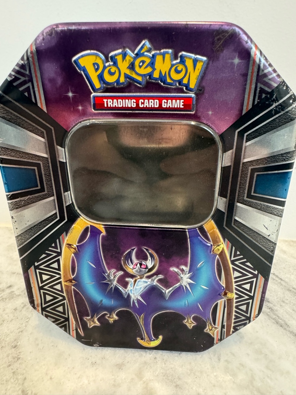 Pokémon Trading Card Game Legends of Alola Tin featuring Lunala-GX